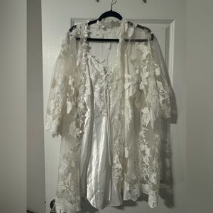 Vintage Dentelle Bridal Slip & Robe